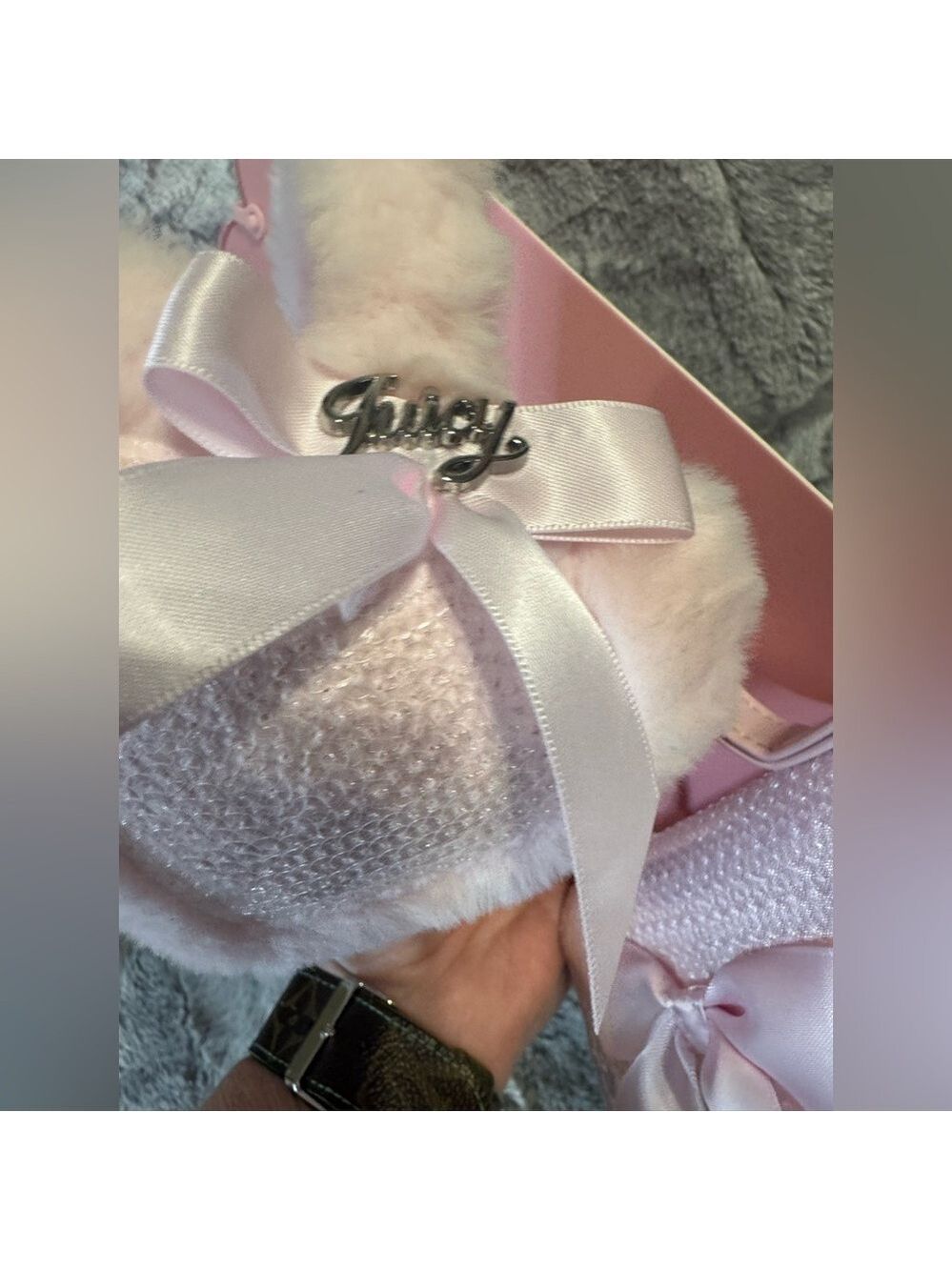 Juicy Couture - Kids Set - Mini Bag & Ear Muffs - BRAND NEW - light pink - Picture 5 of 11